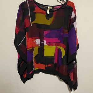 Chenault Vibrant Abstract Women's Blouse